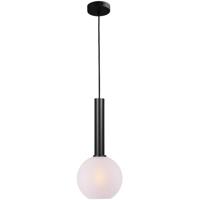 Masterlight Hanglamp Ø 20cmBella 2 Zwart met mat wit glas - 2980-05-06-20 - thumbnail