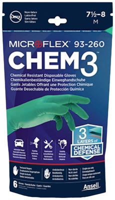 Ansell MICROFLEX® 93260RP090 Wegwerphandschoen 6 stuk(s) Nitril, Neopreen Maat (handschoen): 8.5, 9 EN 388:2016, EN 420-2003, EN 374-2, EN 374-4, EN