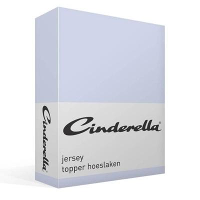 Cinderella topper hoeslaken jersey 180x200/210 sky blue