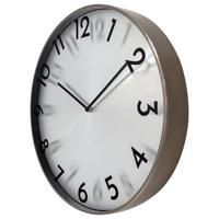 NeXtime ne-3289gs metalen wandklok - 40cm -stille klok - metaal - "reflection" - thumbnail