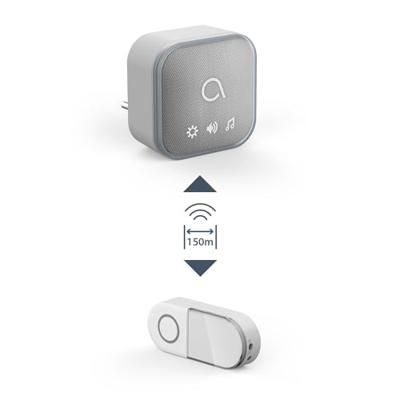 Avidsen 102512 Complete set voor Draadloze deurbel Met flitslicht Avidsen 102512 Complete set voor Draadloze deurbel Met flitslicht