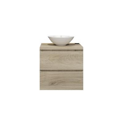 Badkamermeubelset Gliss Zeus 70 cm Licht Grijs Eiken Met Waskom