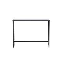 Rebellenclub Toa Sidetable - 100 x 30 cm - Zwart met Glas - thumbnail