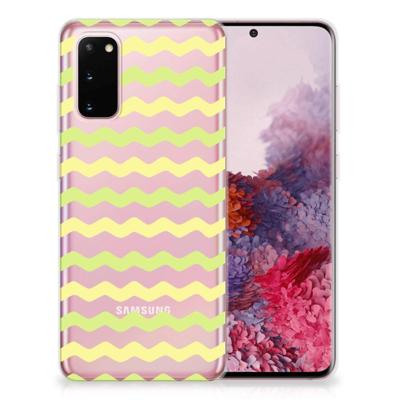 Samsung Galaxy S20 | TPU bumper | Waves Yellow