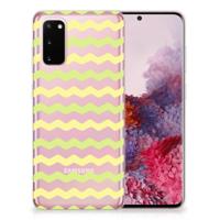Samsung Galaxy S20 | TPU bumper | Waves Yellow - thumbnail