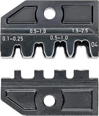 Knipex Krimpprofiel voor niet-gesoleerde open aansluitstekkers 2,8 + 4,8 mm - 974904