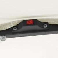 Parasol vierkant met LED-verlichting 295x245 cm zandwit - thumbnail