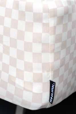 Snurk Check Beige hoeslaken