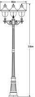 Konstsmide 7243-000 Parma Staande buitenlamp E27 225 W Zwart - thumbnail