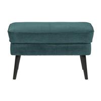 WOOOD Hocker 'Rocco' Velvet, kleur Teal - thumbnail