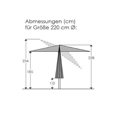 Schneider Parasol Bilbao 220/6 (Naturel)