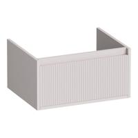 Brauer Hope Wavy - Onderkast - 60 cm - met 1 Softclose Lade Greeploos en 1 Sifon Uitsparing - Mat Zand - thumbnail