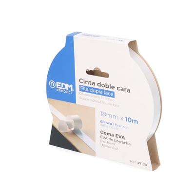 Enzo EDM Plakband dubbelzijdig 19mm rol 10m 4139412 Enzo EDM Plakband dubbelzijdig 19mm rol 10m 4139412