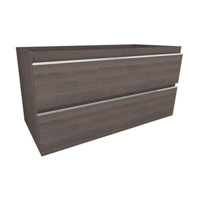 Tigris onderkast met 2 laden 100 x 46 cm houtnerf grijs