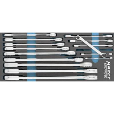 Hazet 163-520/15 Dubbele ringsleutelset Sleutelbreedte (metrisch) 6 - 34 mm Hazet 163-520/15 Dubbele ringsleutelset Sleutelbreedte (metrisch) 6 - 34 mm