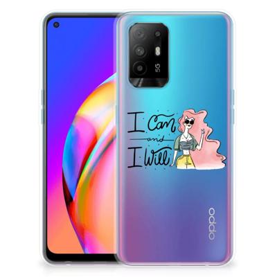 OPPO A94 5G | Reno5 Z Telefoonhoesje met Naam i Can OPPO A94 5G | Reno5 Z Telefoonhoesje met Naam i Can