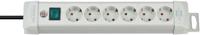 Brennenstuhl Premium-Line stekkerdoos 6-voudig lichtgrijs 3m H05VV-F 3G1,5 - 1955560100 - thumbnail