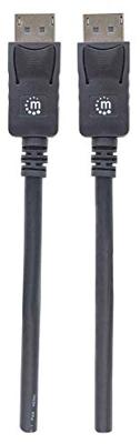 Manhattan 307116-CG DisplayPort-kabel DisplayPort Aansluitkabel DisplayPort-stekker, DisplayPort-stekker 2.00 m Zwart Manhattan 307116-CG DisplayPort-kabel DisplayPort Aansluitkabel DisplayPort-stekker, DisplayPort-stekker 2.00 m Zwart