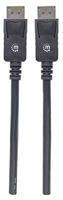 Manhattan 307116-CG DisplayPort-kabel DisplayPort Aansluitkabel DisplayPort-stekker, DisplayPort-stekker 2.00 m Zwart - thumbnail