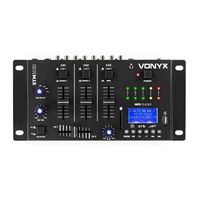 Vonyx STM3030 4-kanaals mixer met USB-speler