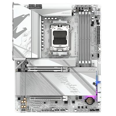 Gigabyte GA-X870 AORUS ELITE X3D ICE Moederbord Socket AMD AM5 Vormfactor ATX Moederbord chipset AMD® X870