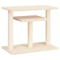 vidaXL Krabpaal met platforms 62,5 cm crèmekleurig, kattentoren, kattenboom, kattenkrabtoren, kattenkrabpaal, kattenspeelmeubel, kattenklimmeubel - thumbnail