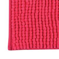 MSV Badkamerkleed|badmat voor op de vloer - fuchsia roze - 40 x 60 cm - thumbnail