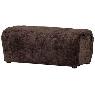 Woood Baggy hocker chenille DonkerBruin