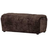 Woood Baggy hocker chenille DonkerBruin - thumbnail