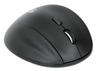 Manhattan 190237 Ergonomische muis Draadloos Optisch Zwart 3 Toetsen 800 dpi, 1200 dpi, 1600 dpi Ergonomisch, Geïntegreerd scrollwiel - thumbnail