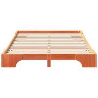 Bedframe met opslag Bruin 140 x 210 cm Hout - thumbnail