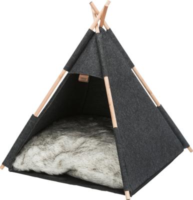 TRIXIE KATTENMAND TIPI VILT ANTRACIET
