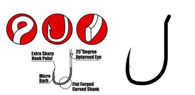Gamakatsu G-CARP WIDE GAPE SUPER Size 8, 10 st