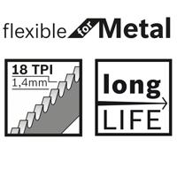 Bosch Accessories 2608656038 Reciprozaagblad S 922 EF, Flexible for Metal, verpakking van 2 stuks 2 stuk(s) - thumbnail