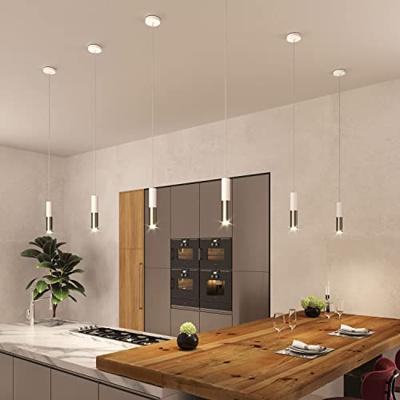 Dubbele metalen spotlamp E14 mat wit & geborsteld titanium | Creative-Cables | Lamp kopen | Spotjes in plafond | Inbouwspots | Spotjes woonkamer | Led