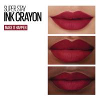 Maybelline SuperStay Ink Crayon Lipstick - 55 Make it Happen - Rood - Matte Lippenstift - 14 gr. - thumbnail