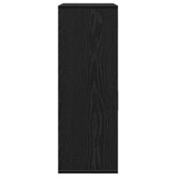 Dressoir met lade Zwart Eiken 60 x 30 x 84 cm Bewerkt hout - thumbnail