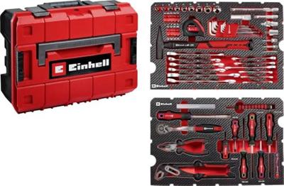 Einhell E-CASE Gereedschapskoffer (gevuld) 80-delig (b x h x d) 44.4 x 32.9 x 13.1 cm