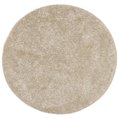 Vloerkleed hoogpolig glanzend 80 cm beige - thumbnail