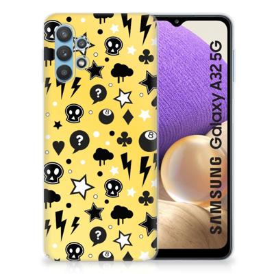 Silicone Back Case Samsung Galaxy A32 5G Punk Geel Silicone Back Case Samsung Galaxy A32 5G Punk Geel
