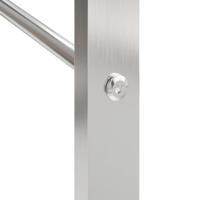 VidaXL Haardhoutrek 50x28x56 cm roestvrij staal - thumbnail