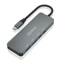 AISENS HUB USB 3.2 GEN2 10G USB-C/M-2XUSB-C/H-2XUSB-A/H 15CM GRAU - thumbnail