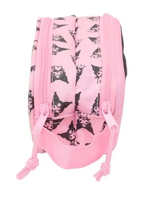 Pennenetui met 2 vakken Kuromi Roze 21 x 8 x 6 cm