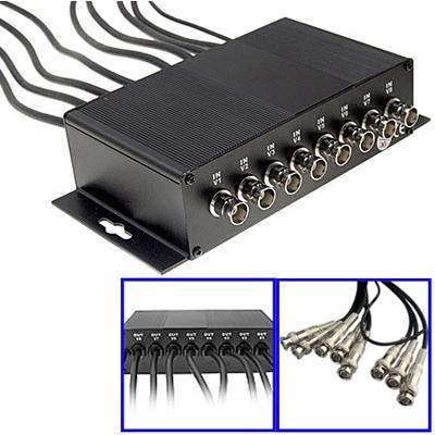 8-kanaals CCTV BNC bliksem afleider overspanningsbeveiliging apparaat (CoaxJK / V8)(Black) 8-kanaals CCTV BNC bliksem afleider overspanningsbeveiliging apparaat (CoaxJK / V8)(Black)