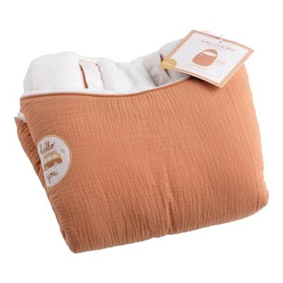 Winter babynestje - SAUTHON - SUNLIGHT - 0-4 maanden - Katoenen mousseline - Terracotta
