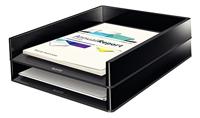 Leitz Dual Black brievenbakje zwart - thumbnail
