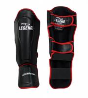 Legend Sports Scheenbeschermers Best Unisex Zwart/rood Maat Xl - thumbnail