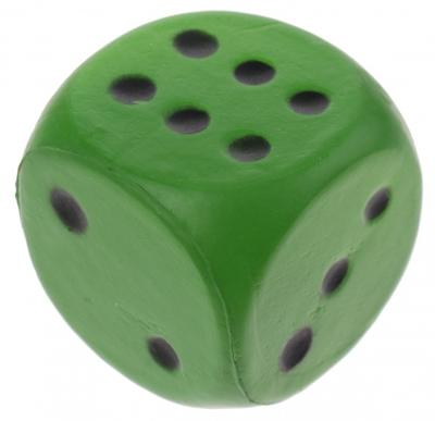 Johntoy foam dobbelsteen 4 cm groen