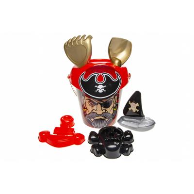 LG-Imports strandspeelgoed piraten met emmer 6-delig multicolor 18 cm LG-Imports strandspeelgoed piraten met emmer 6-delig multicolor 18 cm