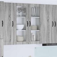 Keukenkast Kalmar Grijs Sonoma 80 x 31 x 100 cm Bewerkt hout - thumbnail